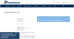 Desktop Screenshot of instalkrakow.dominium.pl