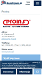 Mobile Screenshot of proins.dominium.pl