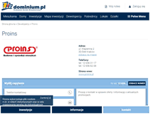 Tablet Screenshot of proins.dominium.pl