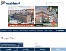Tablet Screenshot of murapol.dominium.pl