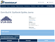 Tablet Screenshot of dom-bud.dominium.pl