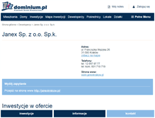 Tablet Screenshot of janex.dominium.pl